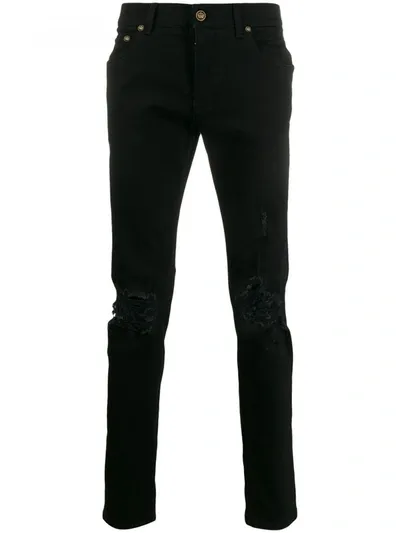 Dolce & Gabbana Mid-rise Skinny Jeans In Black