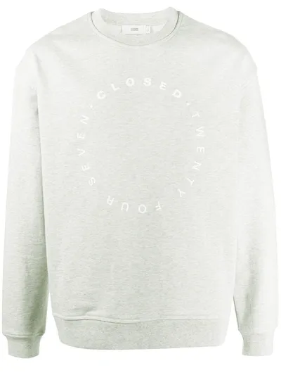 Closed Logo-print Sweatshirt In Grey