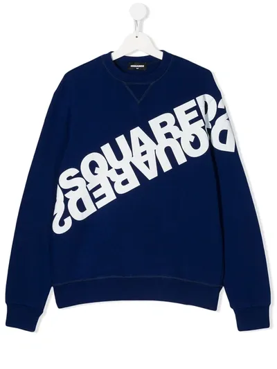 Dsquared2 Teen Logo Print Sweatshirt In Pink