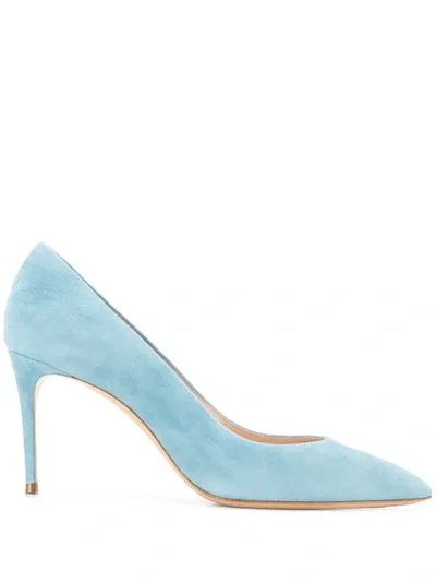 Casadei Point-toe Pumps In Blue