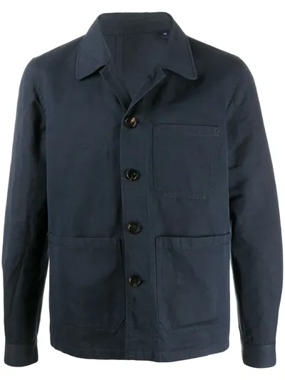 Lardini Lightweight Single-breasted Jacket In Blue