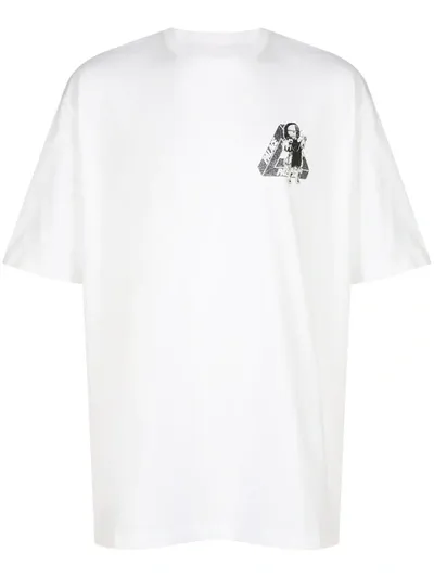 Palace U Figure T-shirt In White