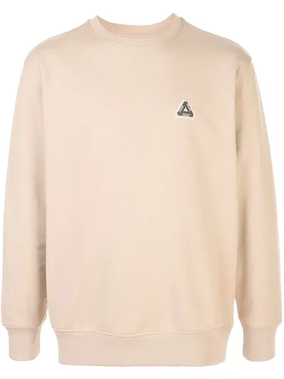 Palace Graphic Print Sweatshirt In Neutrals