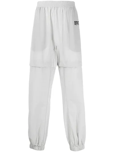 Off-white Layered Track Pants In Grey