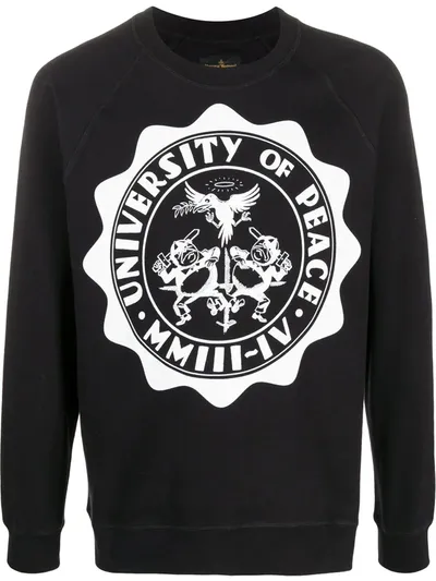 Vivienne Westwood Anglomania Varsity-style Sweatshirt In Black