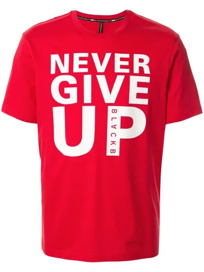 Blackbarrett Slogan Print T-shirt In Red