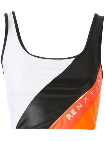 P.e Nation Rebuild Colorblock Sports Bra In Multi