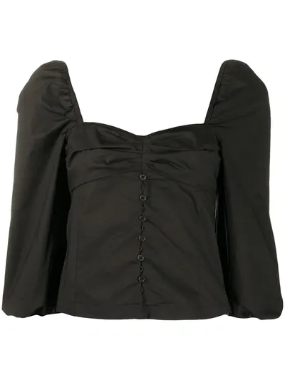 Pinko Button-up Blouse In Black