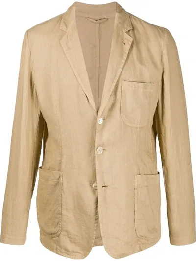 Aspesi Samuraki Single-breasted Blazer In Neutrals