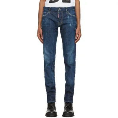 Dsquared2 Slim Jeans In 470 Blue