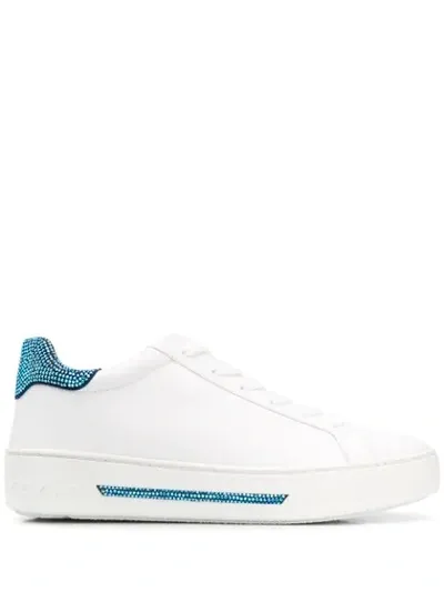 René Caovilla Crystal Detailed Low Top Sneakers In White