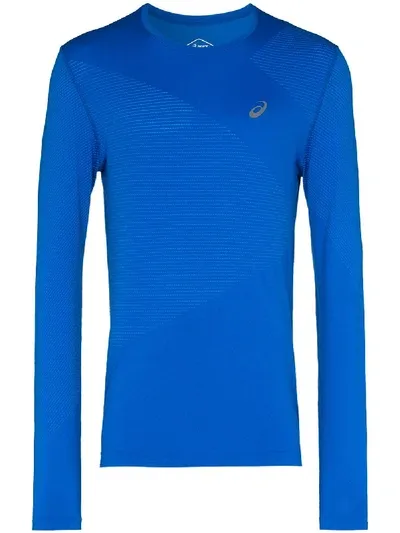 Asics Tokyo Running Top In Blue