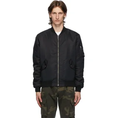 John Elliott Bogota Bomber Ii Bomber Jacket In Charcoal Suede