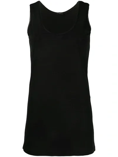 Joseph Light Sleeveless Tank Top In Black