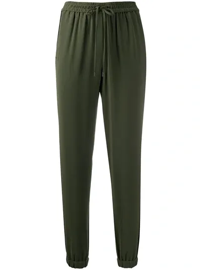 Michael Michael Kors Loose Fit Track Pants In Green