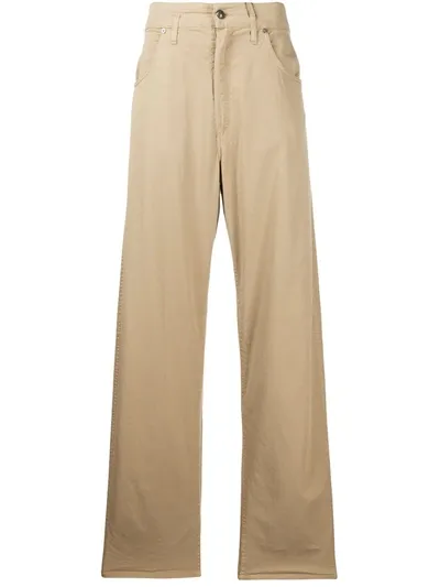 Etro High Rise Wide-leg Jeans In Neutrals