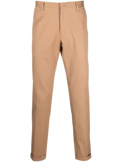 Paul Smith Straight-leg Chino Trousers In Green