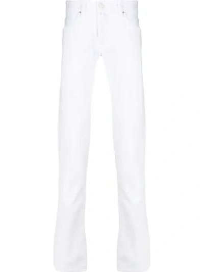 Jacob Cohen Mid-rise Slim Fit Jeans In White