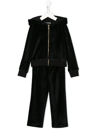 Young Versace Kids' Medusa Logo Tracksuit Set In Black