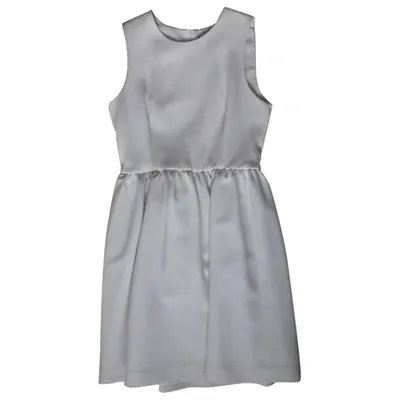 Pre-owned Douuod Mid-length Dress In White