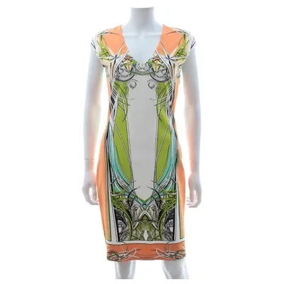 Pre-owned Roberto Cavalli Dress In Multicolour