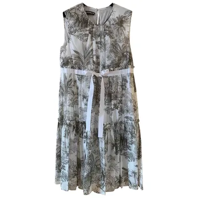 Pre-owned Rochas Mid-length Dress In Beige