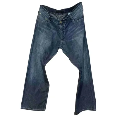 Pre-owned Calvin Klein Straight Jeans In Blue