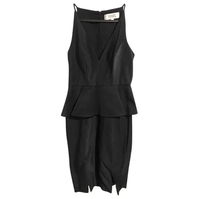 Pre-owned Badgley Mischka Mini Dress In Black