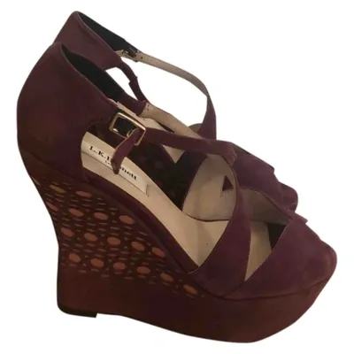 Pre-owned Lk Bennett Heels In Purple