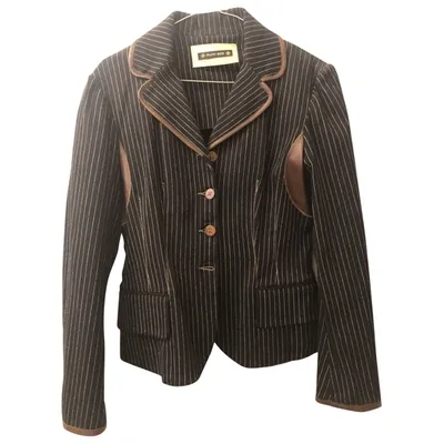 Pre-owned Plein Sud Wool Blazer In Black