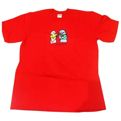 Pre-owned Supreme Red Cotton T-shirt