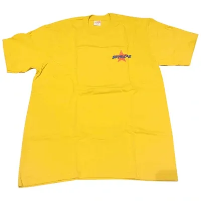 Pre-owned Supreme Yellow Cotton T-shirt