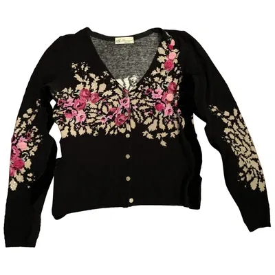 Pre-owned Blumarine Wool Cardigan In Black