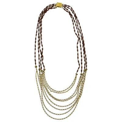 Pre-owned Loewe Necklace In Gold