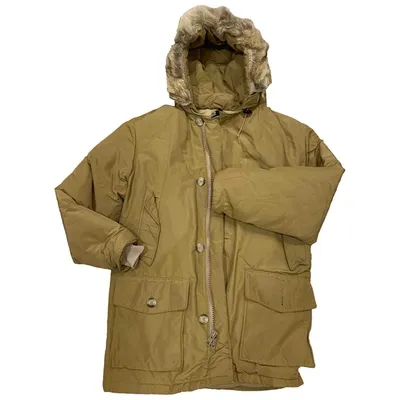 Pre-owned Woolrich Puffer In Beige