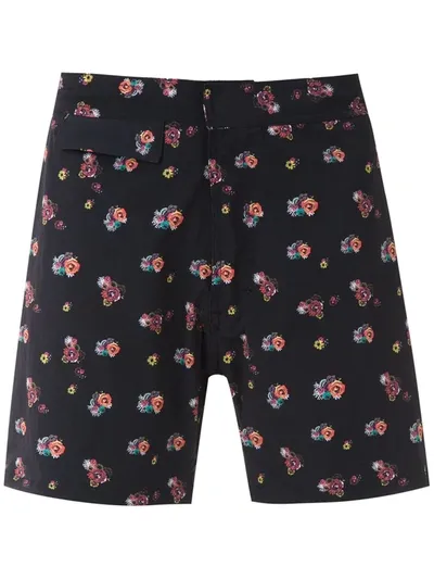 Amir Slama Printed Swimming Shorts In Black