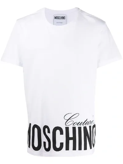 Moschino Jersey T-shirt With Logo In White