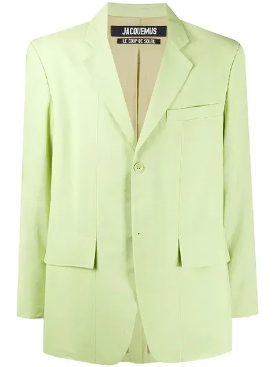 Jacquemus La Veste De Costume Blazer In Green