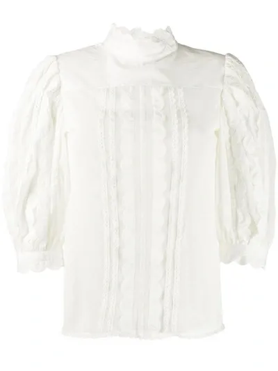 See By Chloé Scallop Trim Blouse In White