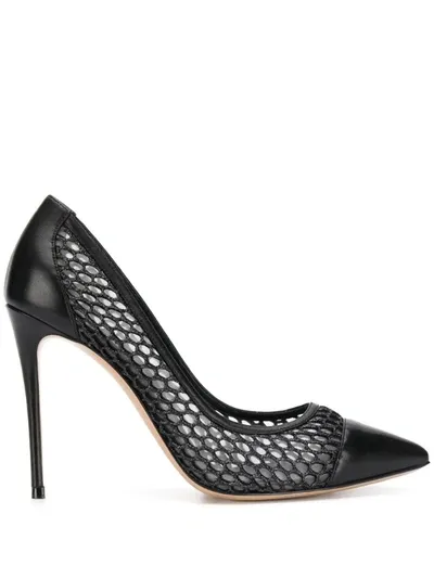 Casadei Toe-cap Mesh Pumps In Black