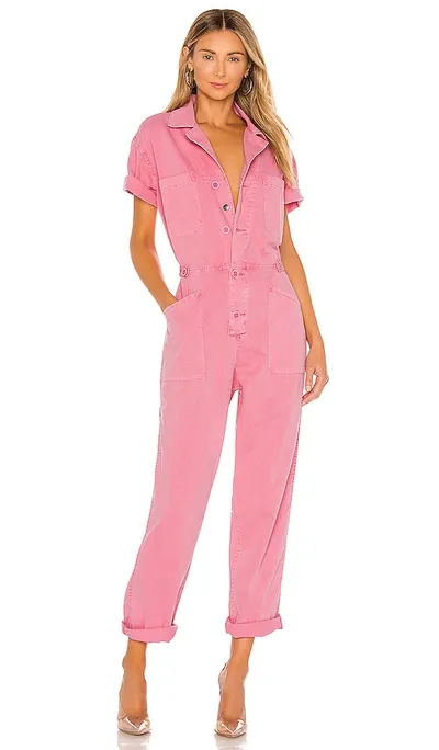 Pistola Cotton Grover Field Jumpsuit In Pink