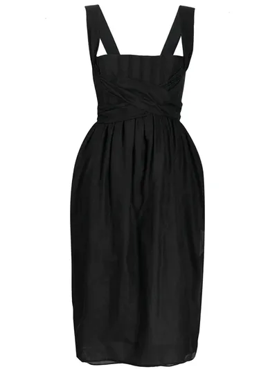 Brock Collection Tie-embellished Dress In Black