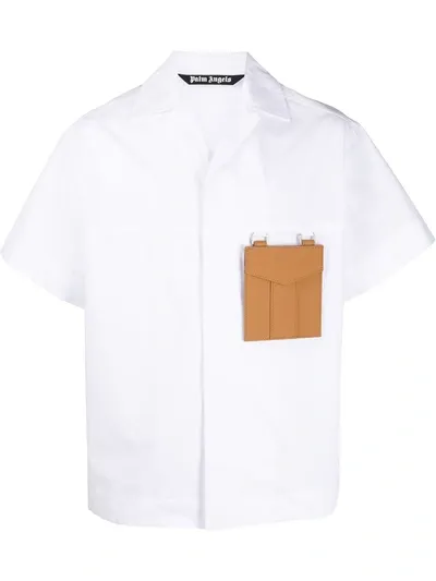 Palm Angels White Pocket S/s Shirt