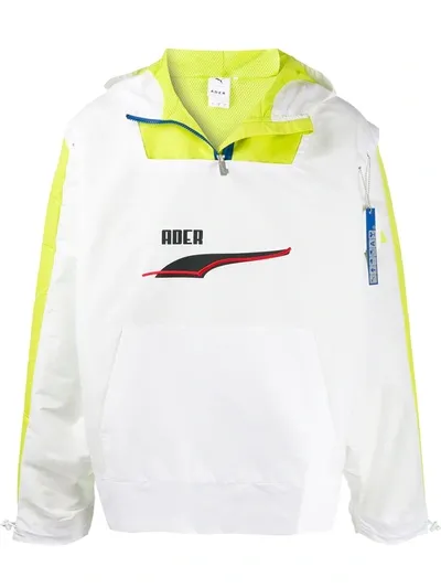 Puma X Ader Error Hooded Windbreaker In White