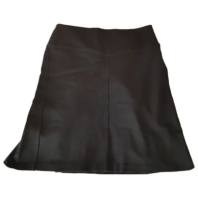 Pre-owned Diane Von Furstenberg Mid-length Skirt In Black