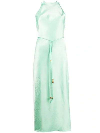 Nanushka Halterneck Midi Dress In Green