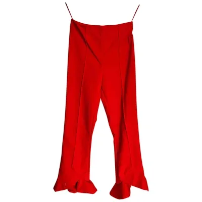 Pre-owned C/meo Collective Trousers In Red