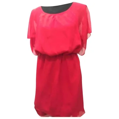 Pre-owned Elizabeth And James Silk Mid-length Dress In Red