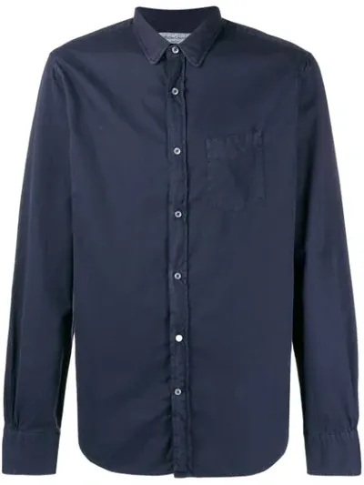 Officine Generale Benoit Slim Fit Denim Button-up Shirt In Dark Indigo