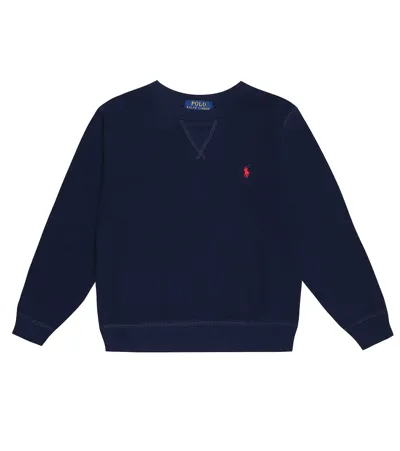 Polo Ralph Lauren Kids' Cotton Sweatshirt In Blue